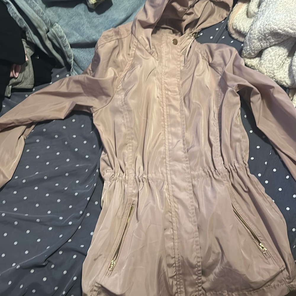 pink wind breaker